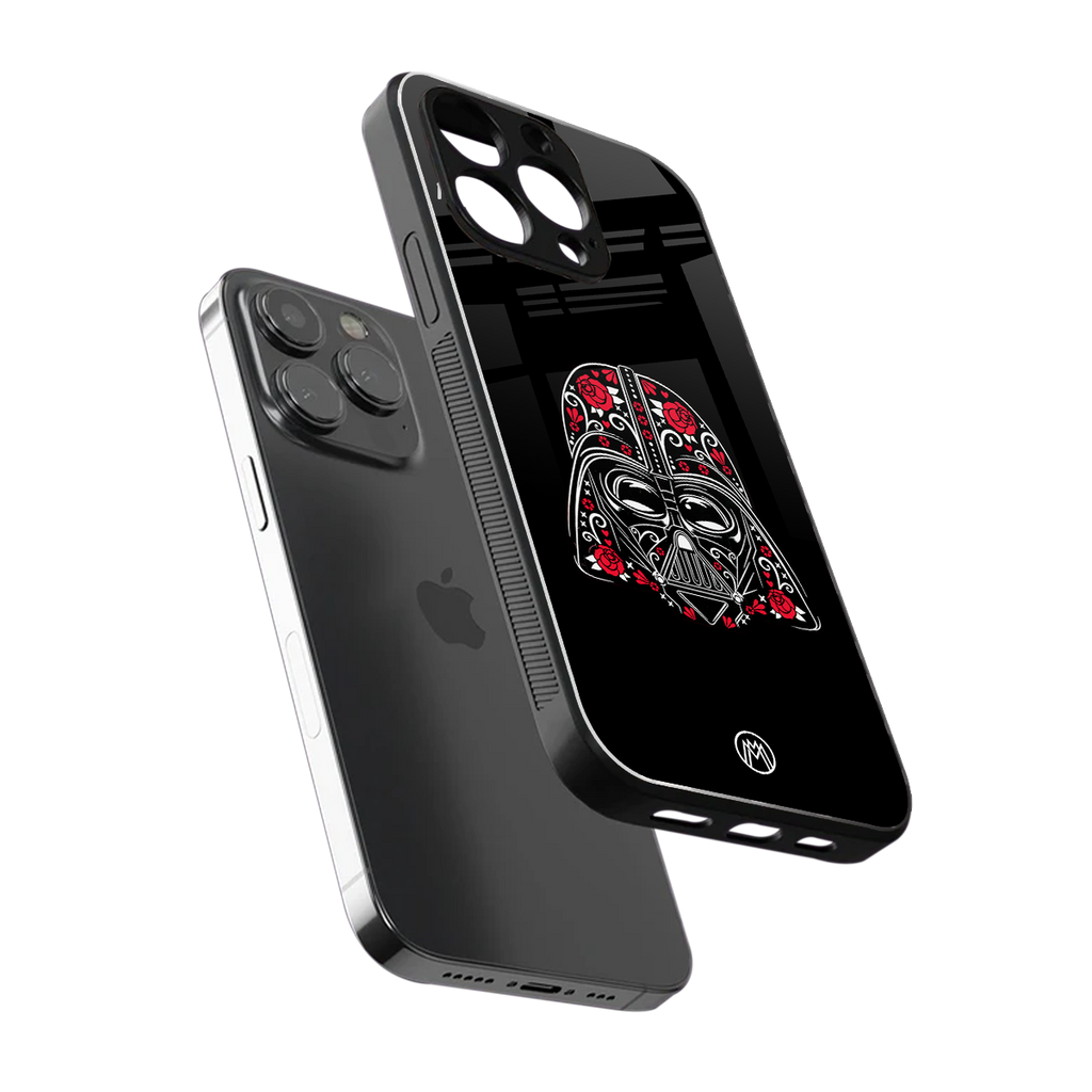 darth vader back phone cover | glass case for iphone 16 pro max