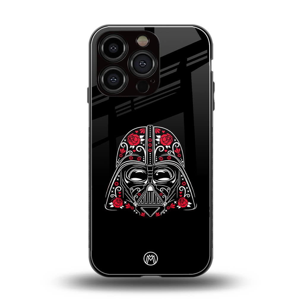darth vader back phone cover | glass case for iphone 16 pro