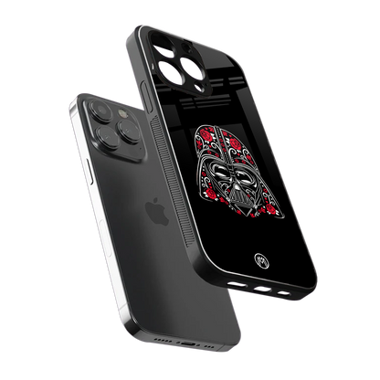 darth vader back phone cover | glass case for iphone 16 pro
