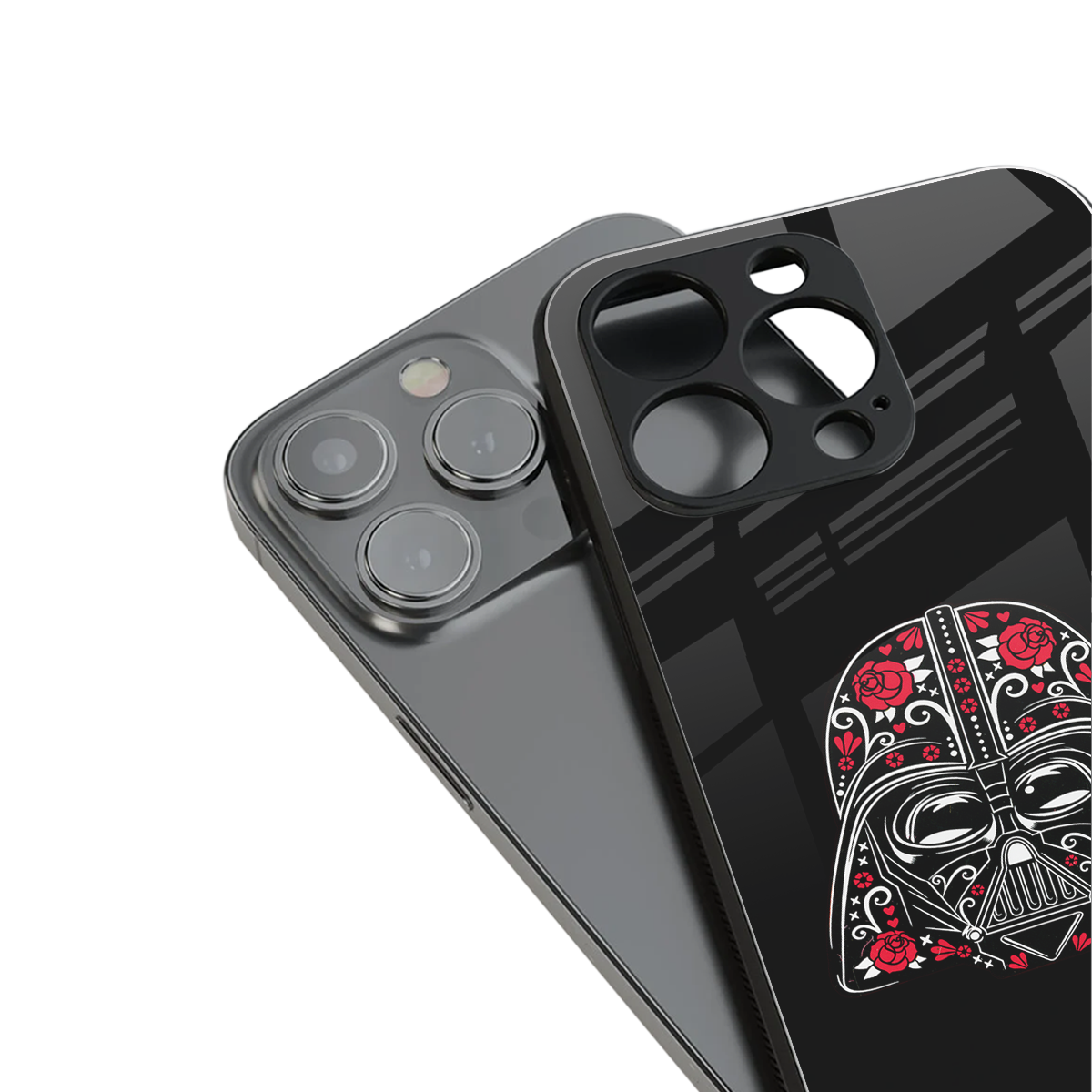 darth vader back phone cover | glass case for iphone 16 pro