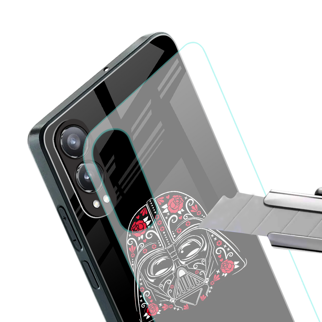 darth vader back phone cover | glass case for oneplus nord ce 4 lite
