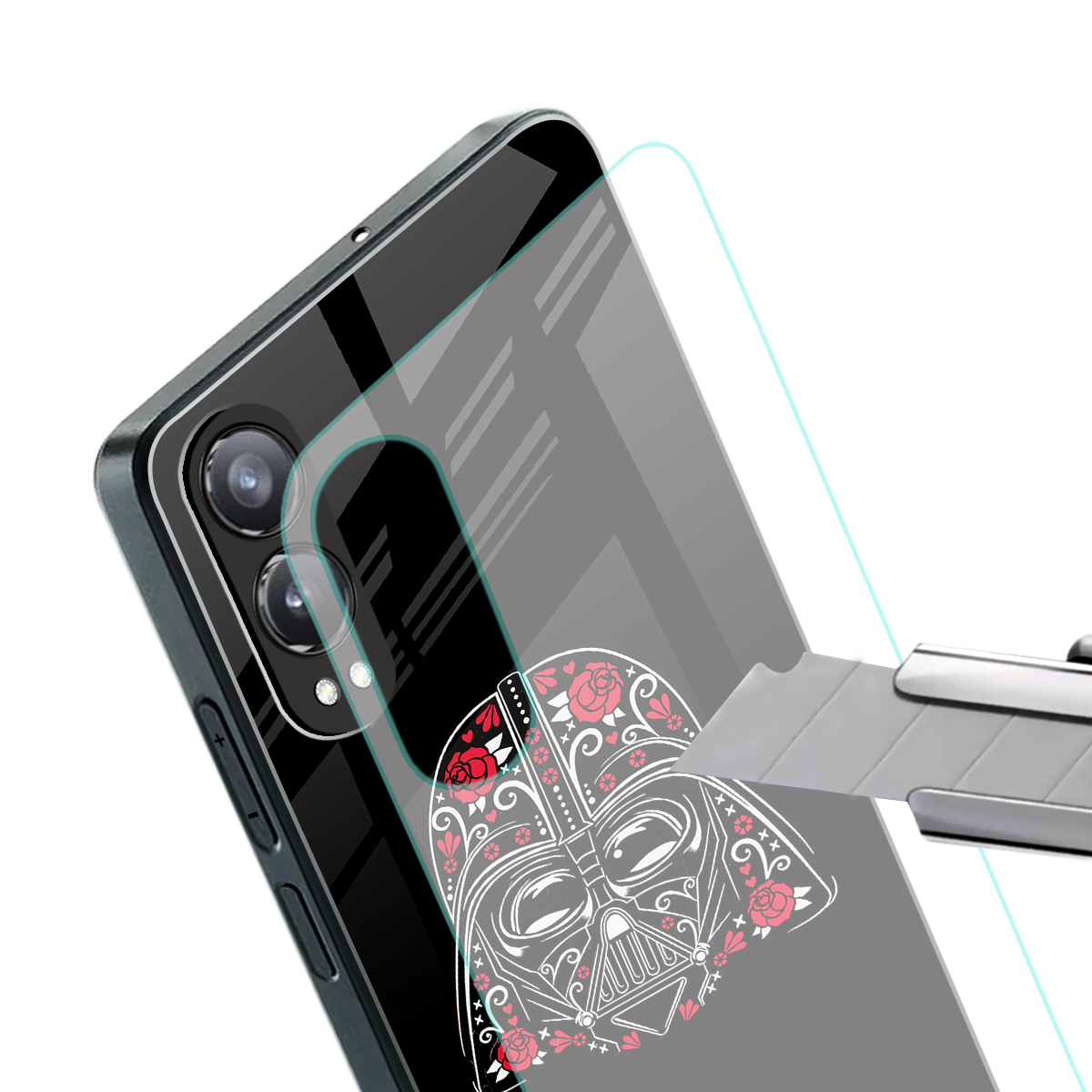 darth vader back phone cover | glass case for oneplus nord ce 4 lite