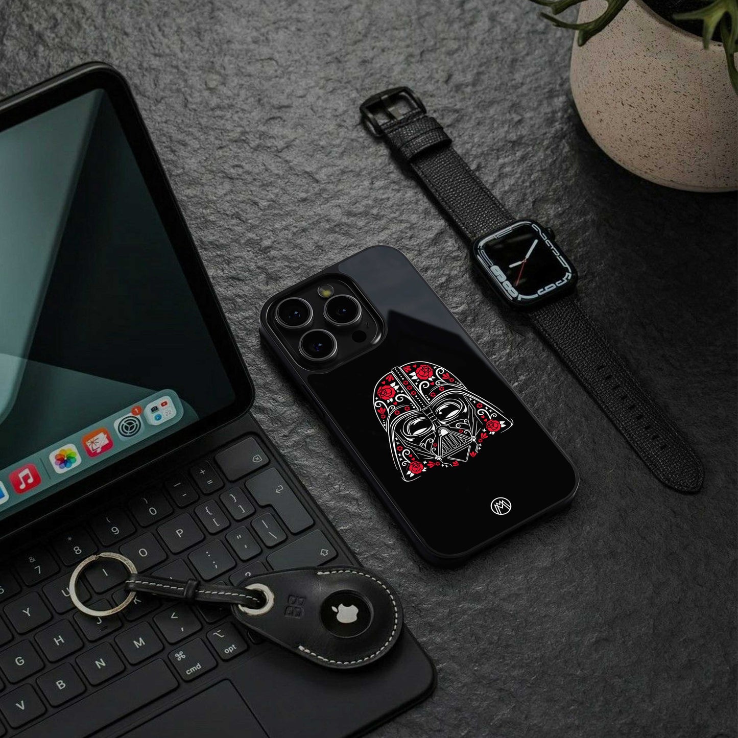 darth vader back phone cover | glass case for iphone 13 pro max