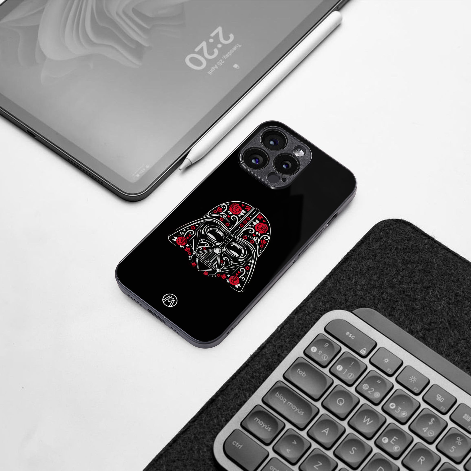 darth vader back phone cover | glass case for google pixel 8 pro