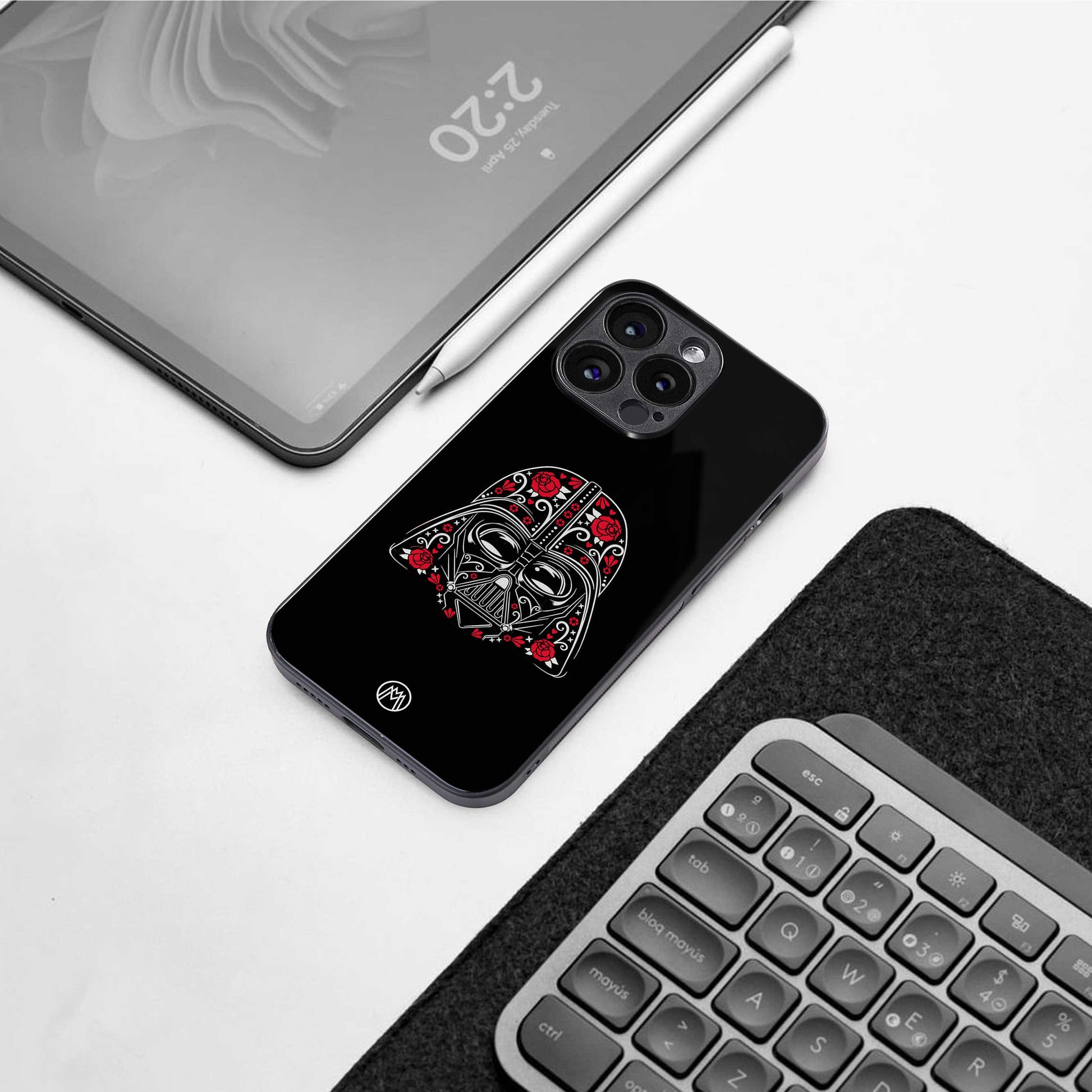 darth vader back phone cover | glass case for iphone 13 pro max