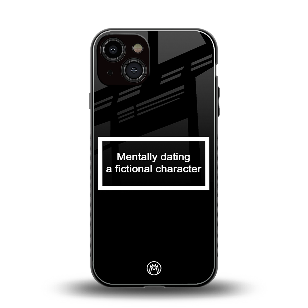 dating a fictional character black back phone cover | glass case for iphone 13