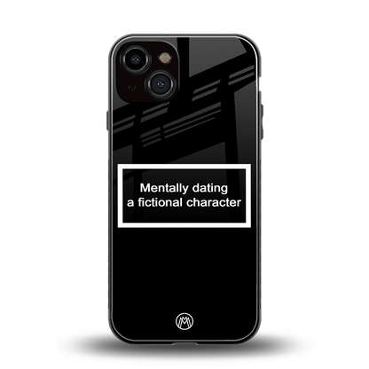 dating a fictional character black back phone cover | glass case for iphone 13