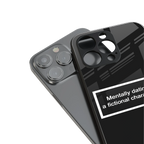 dating a fictional character black back phone cover | glass case for iphone 14 pro max