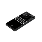 dating a fictional character black back phone cover | glass case for nothing phone 2