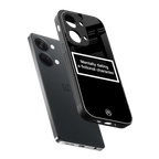 dating a fictional character black back phone cover | glass case for oneplus nord 3