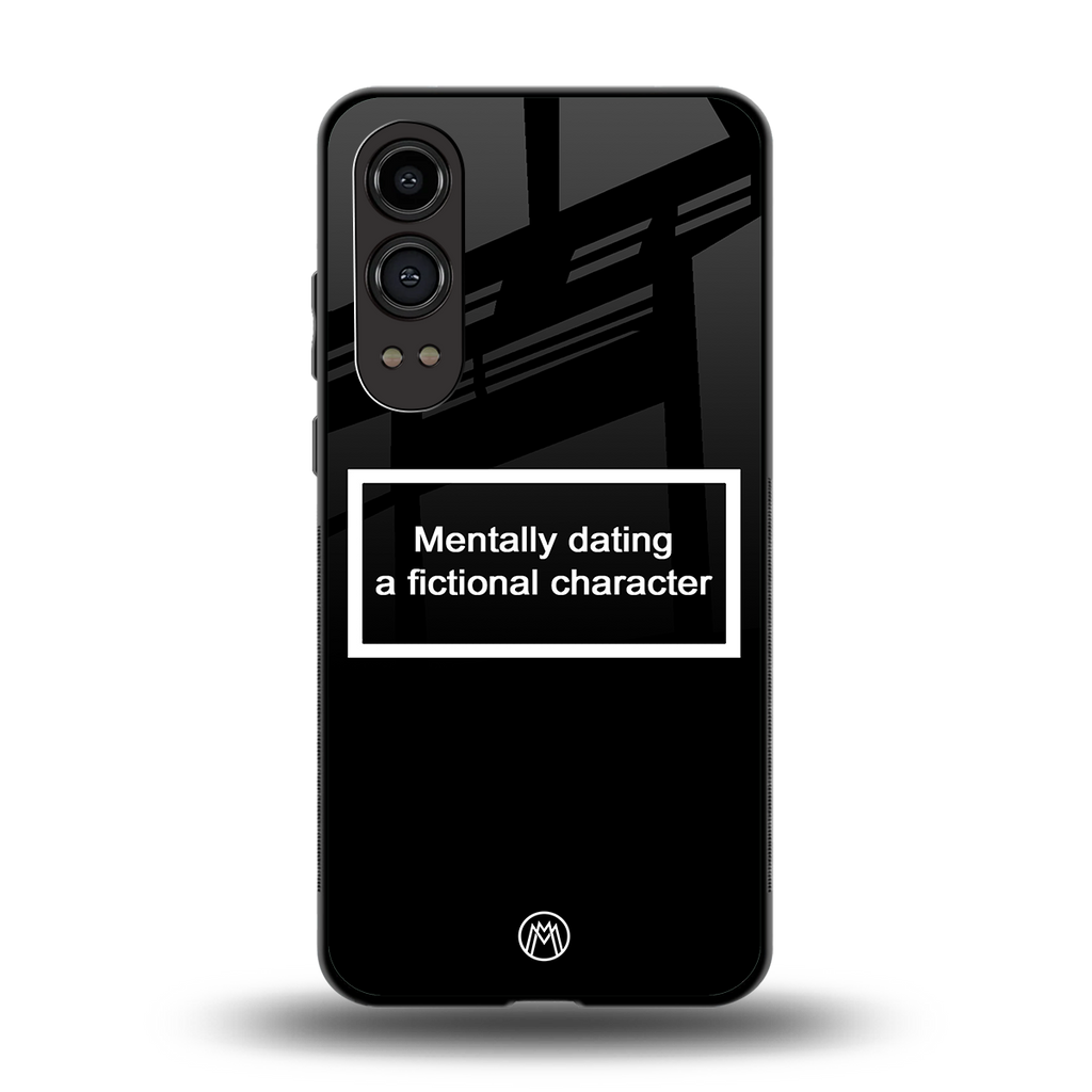dating a fictional character black back phone cover | glass case for oneplus nord ce 4 lite