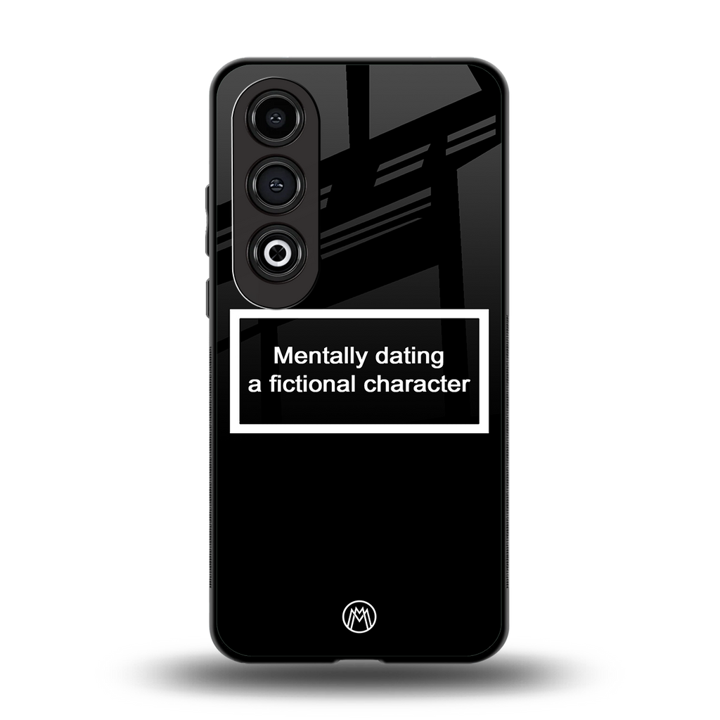 dating a fictional character black back phone cover | glass case for oneplus nord ce 4