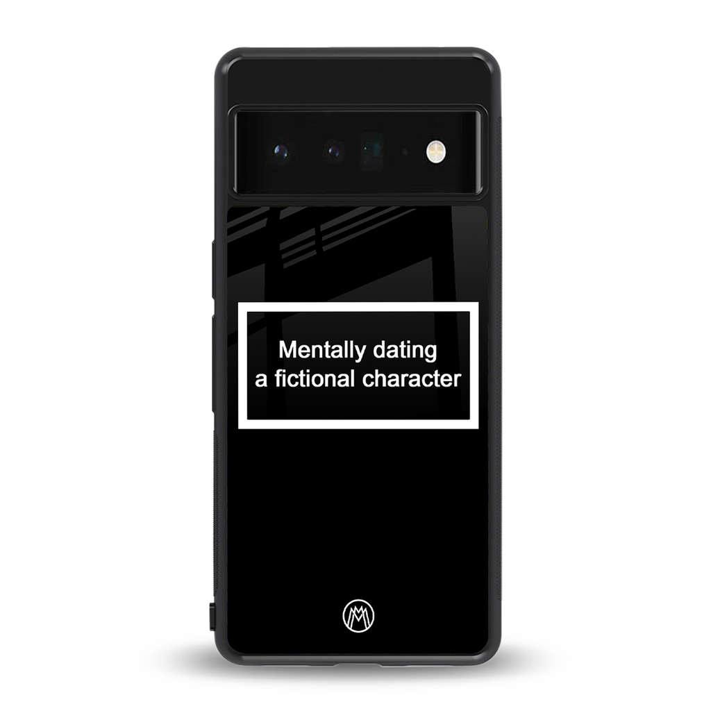 dating a fictional character black back phone cover | glass case for google pixel 6 pro