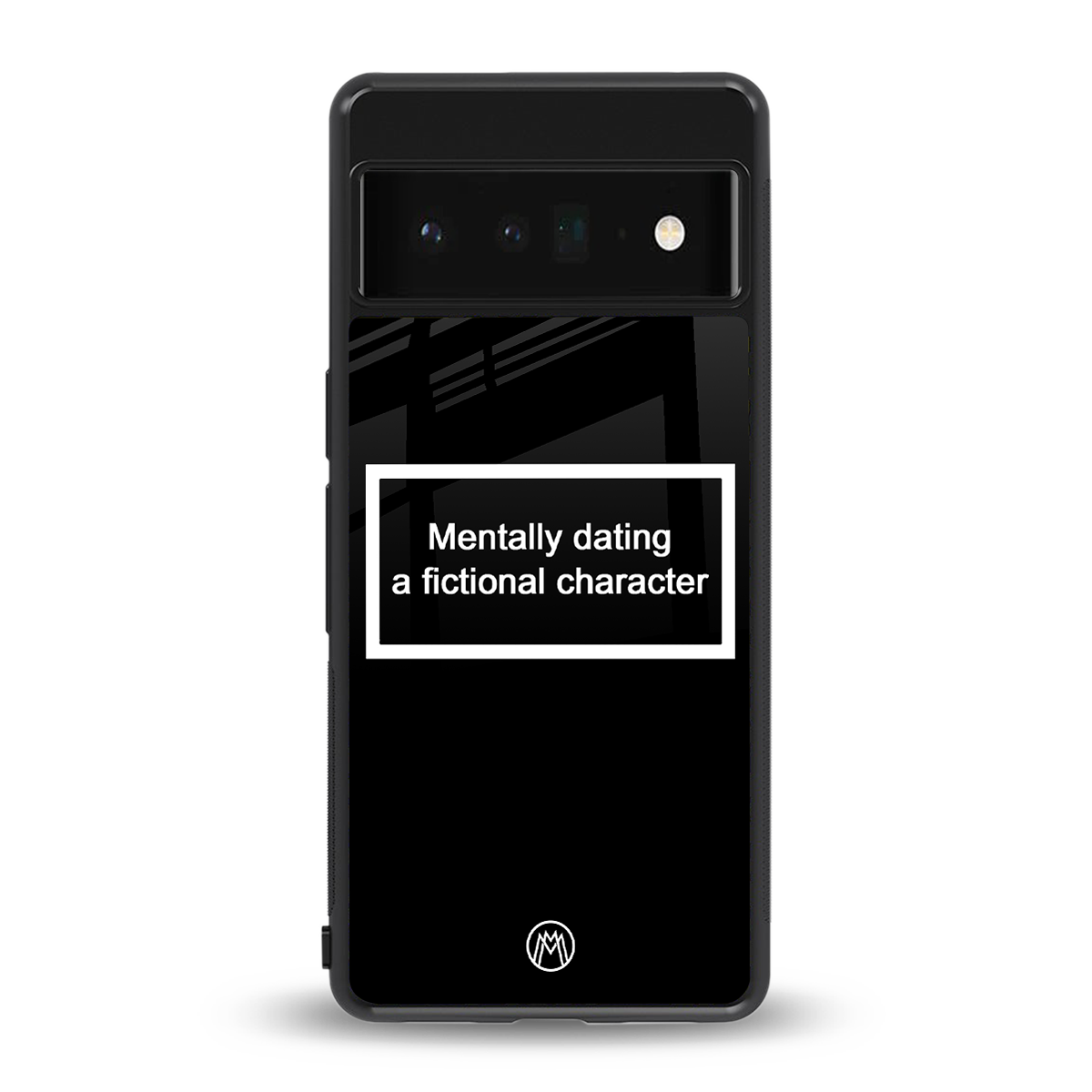 dating a fictional character black back phone cover | glass case for google pixel 6 pro