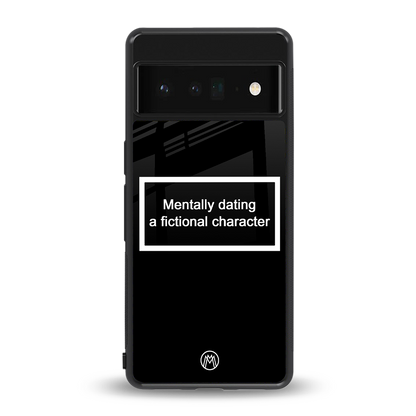 dating a fictional character black back phone cover | glass case for google pixel 6 pro
