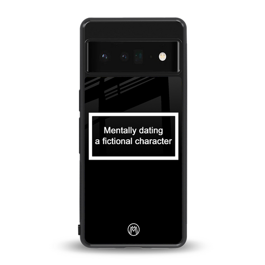 dating a fictional character black back phone cover | glass case for google pixel 6 pro