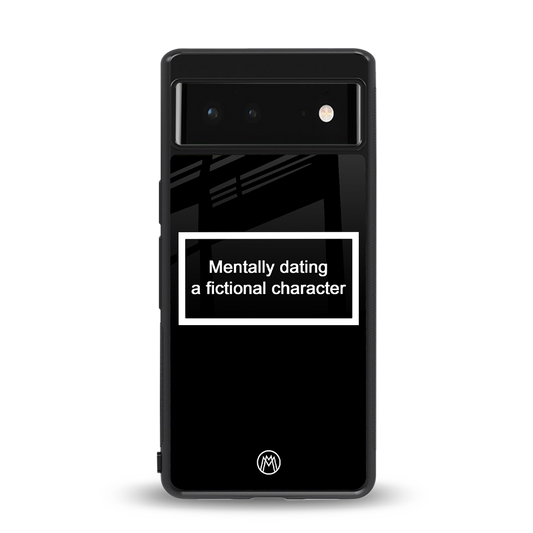 dating a fictional character black back phone cover | glass case for google pixel 6
