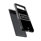 dating a fictional character black back phone cover | glass case for google pixel 6