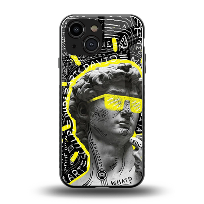 david of michelangelo back phone cover | glass case for iphone 13 mini