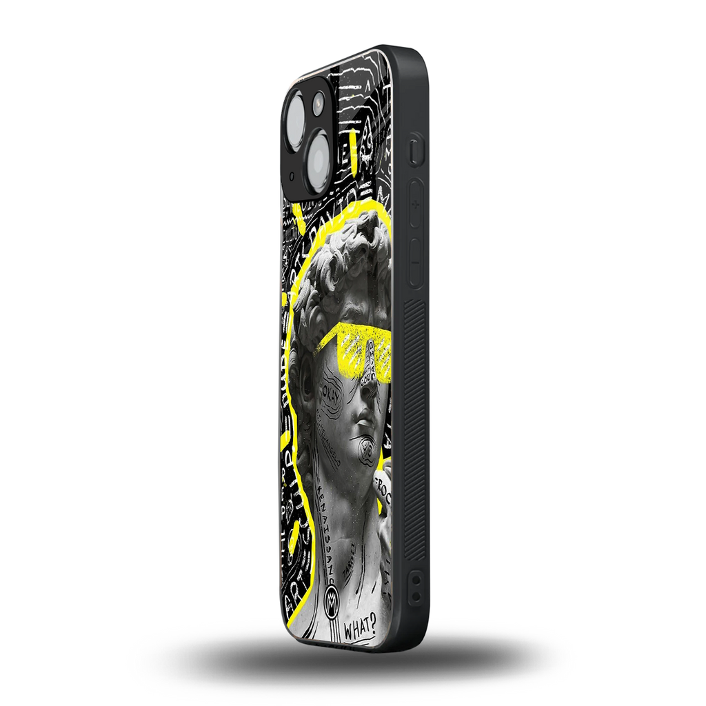 david of michelangelo back phone cover | glass case for iphone 13 mini