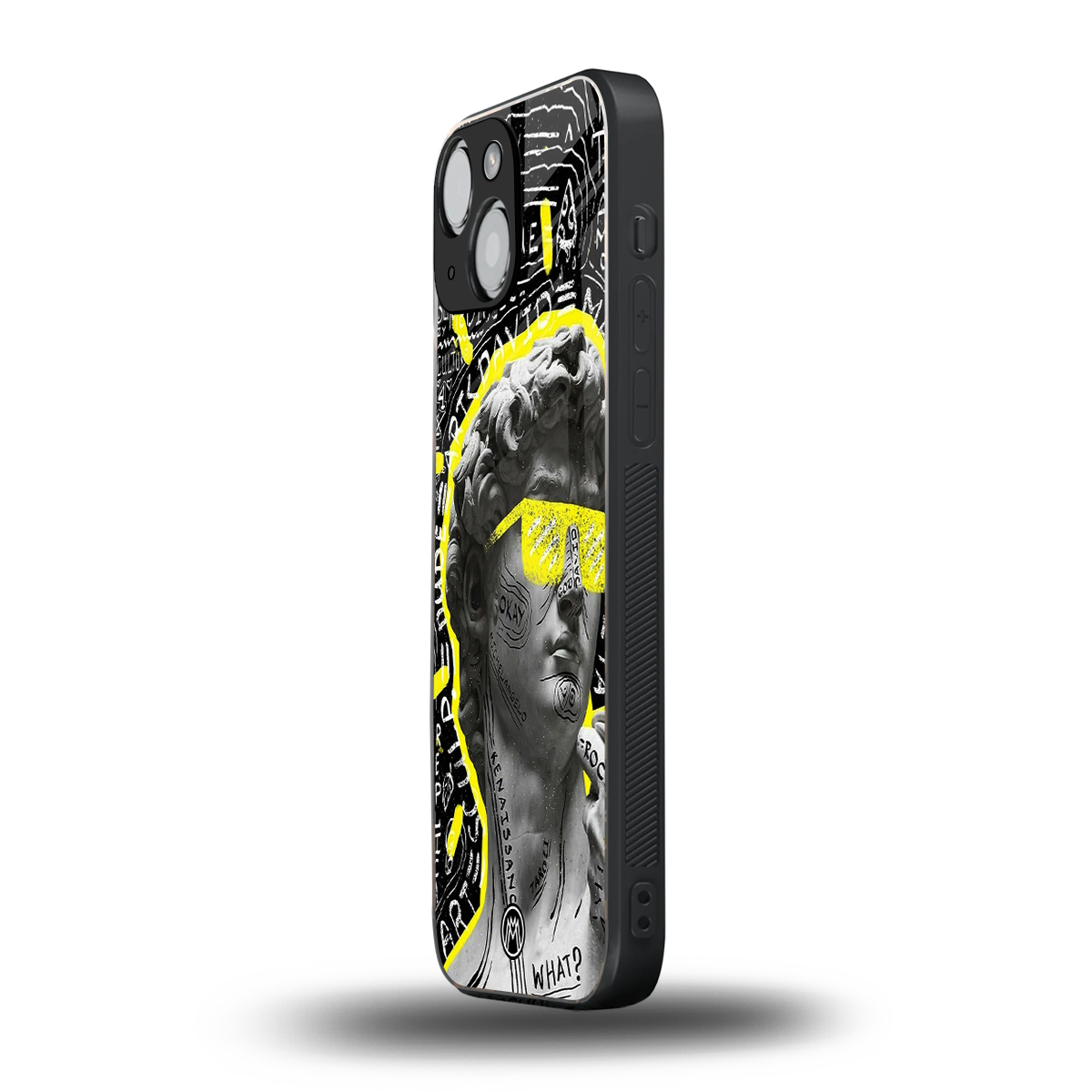 david of michelangelo back phone cover | glass case for iphone 13 mini