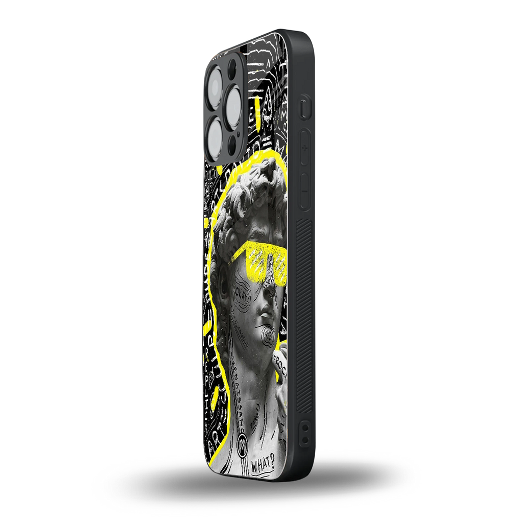david of michelangelo back phone cover | glass case for iphone 13 pro max