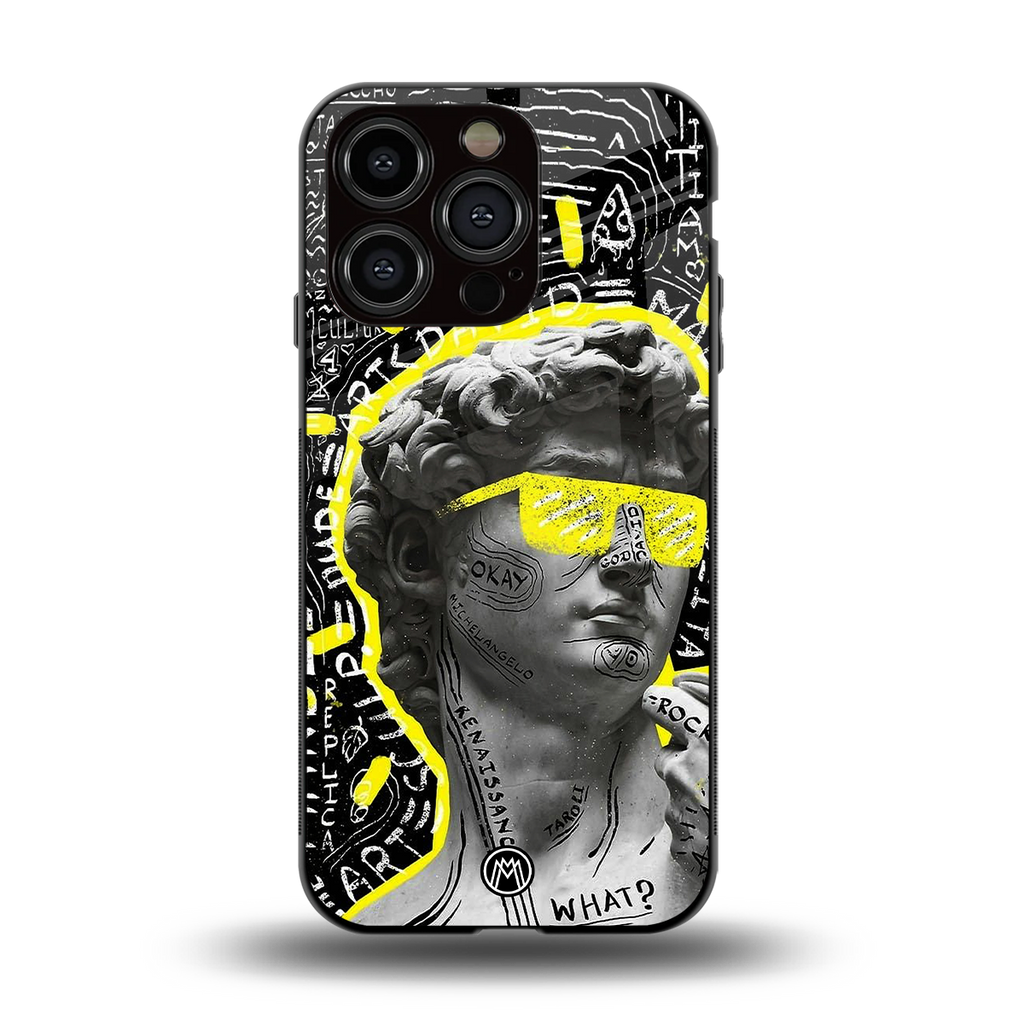 david of michelangelo back phone cover | glass case for iphone 13 pro