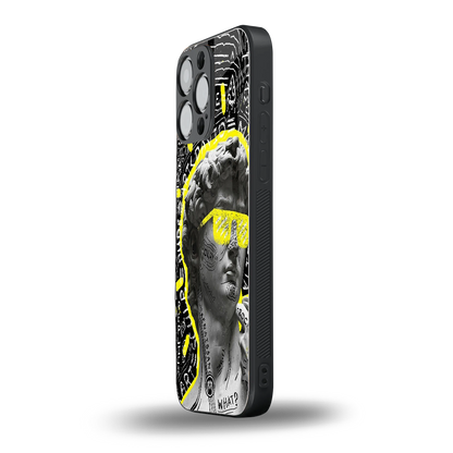 david of michelangelo back phone cover | glass case for iphone 14 pro max