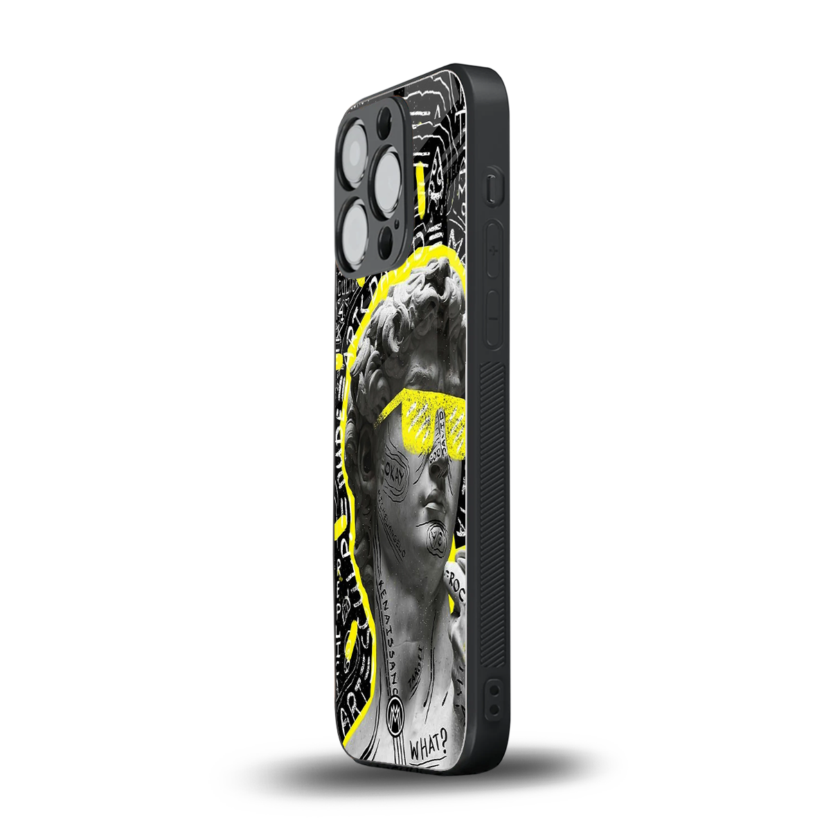 david of michelangelo back phone cover | glass case for iphone 15 pro