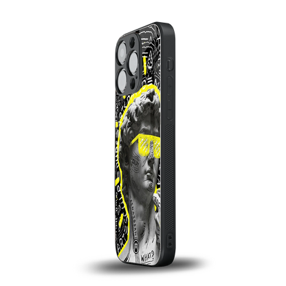 david of michelangelo back phone cover | glass case for iphone 14 pro