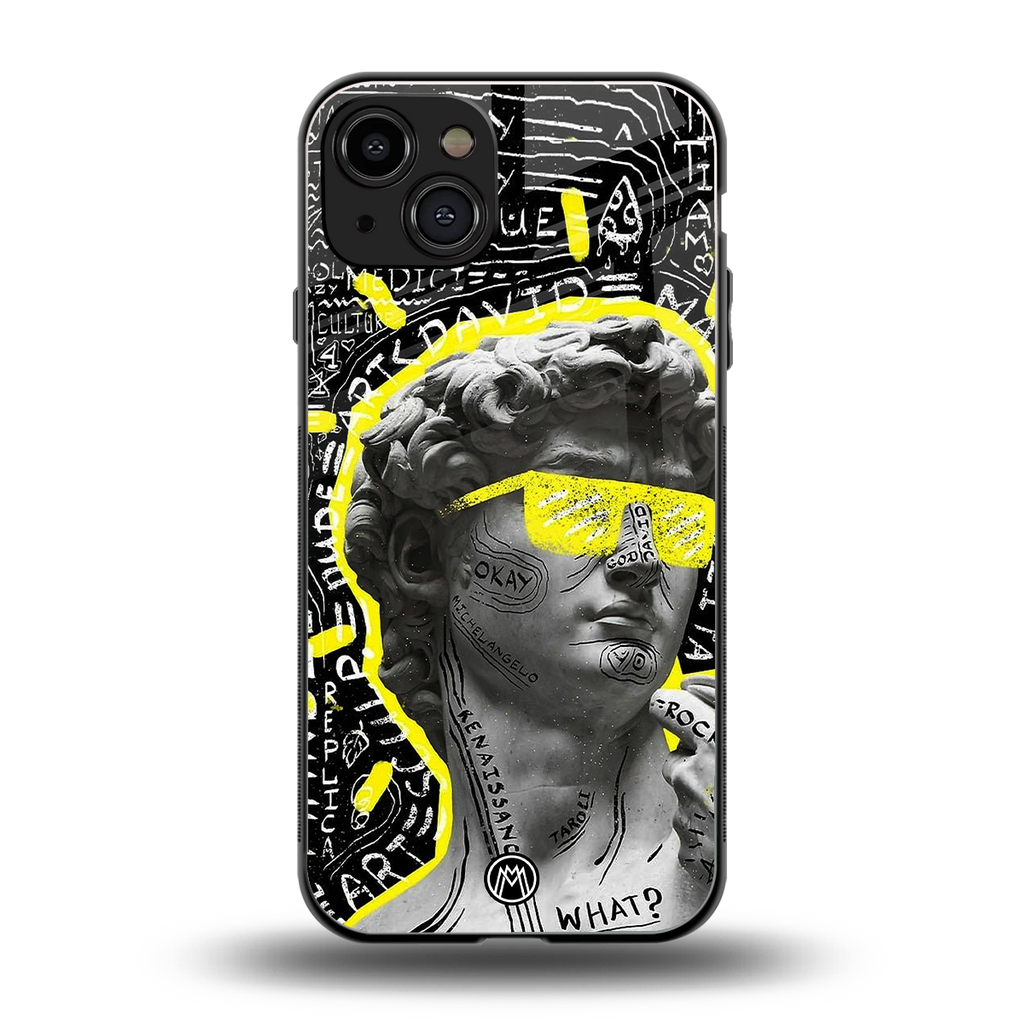 david of michelangelo back phone cover | glass case for iphone 15