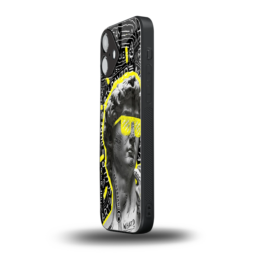 david of michelangelo back phone cover | glass case for iphone 16 plus