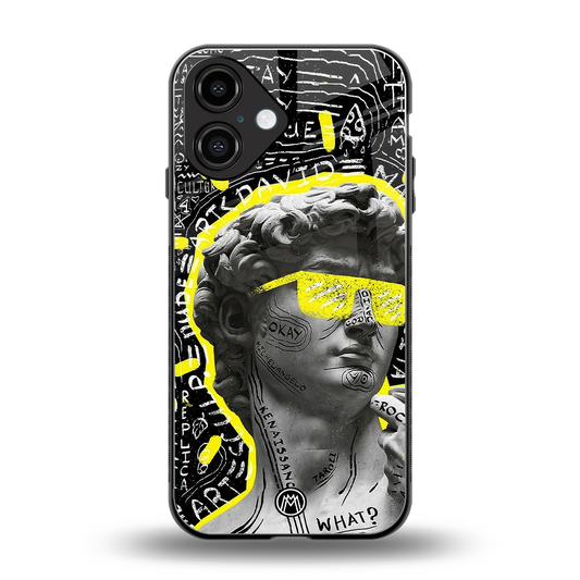 david of michelangelo back phone cover | glass case for iphone 16