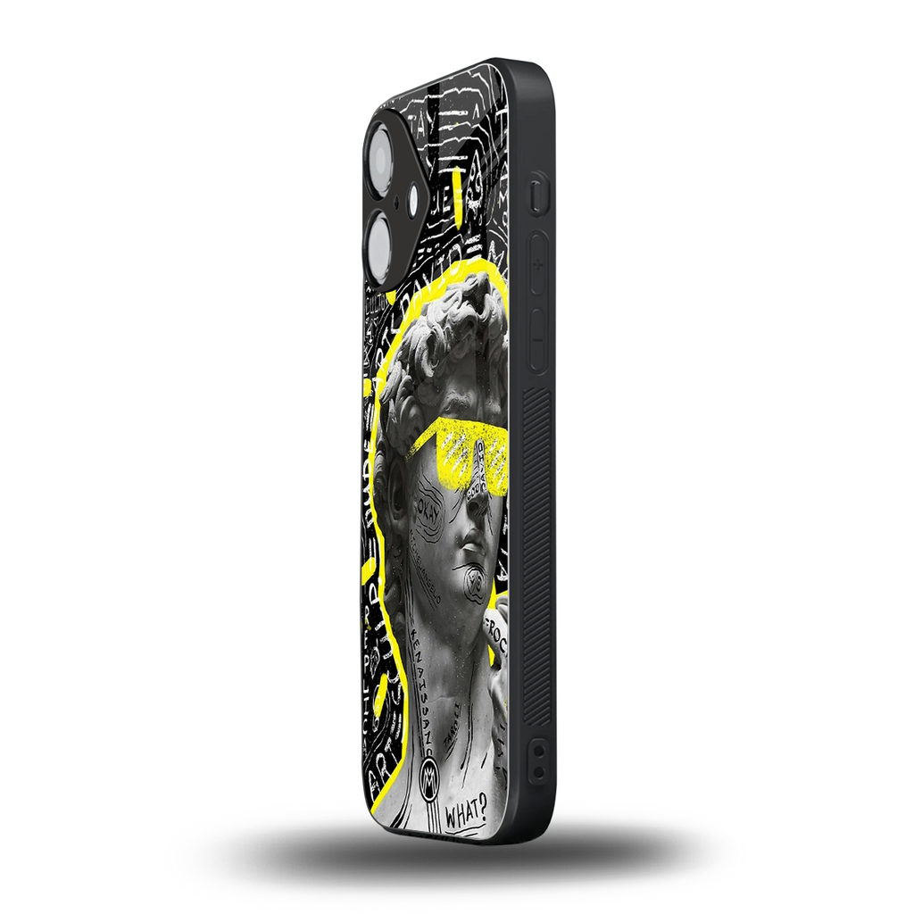 david of michelangelo back phone cover | glass case for iphone 16