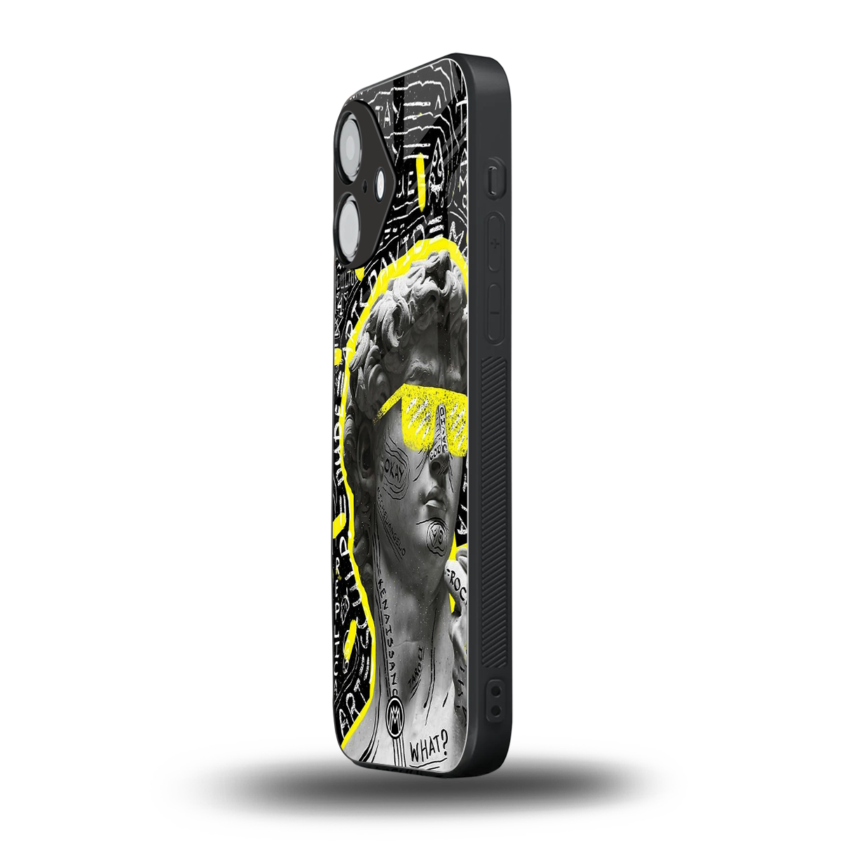 david of michelangelo back phone cover | glass case for iphone 16