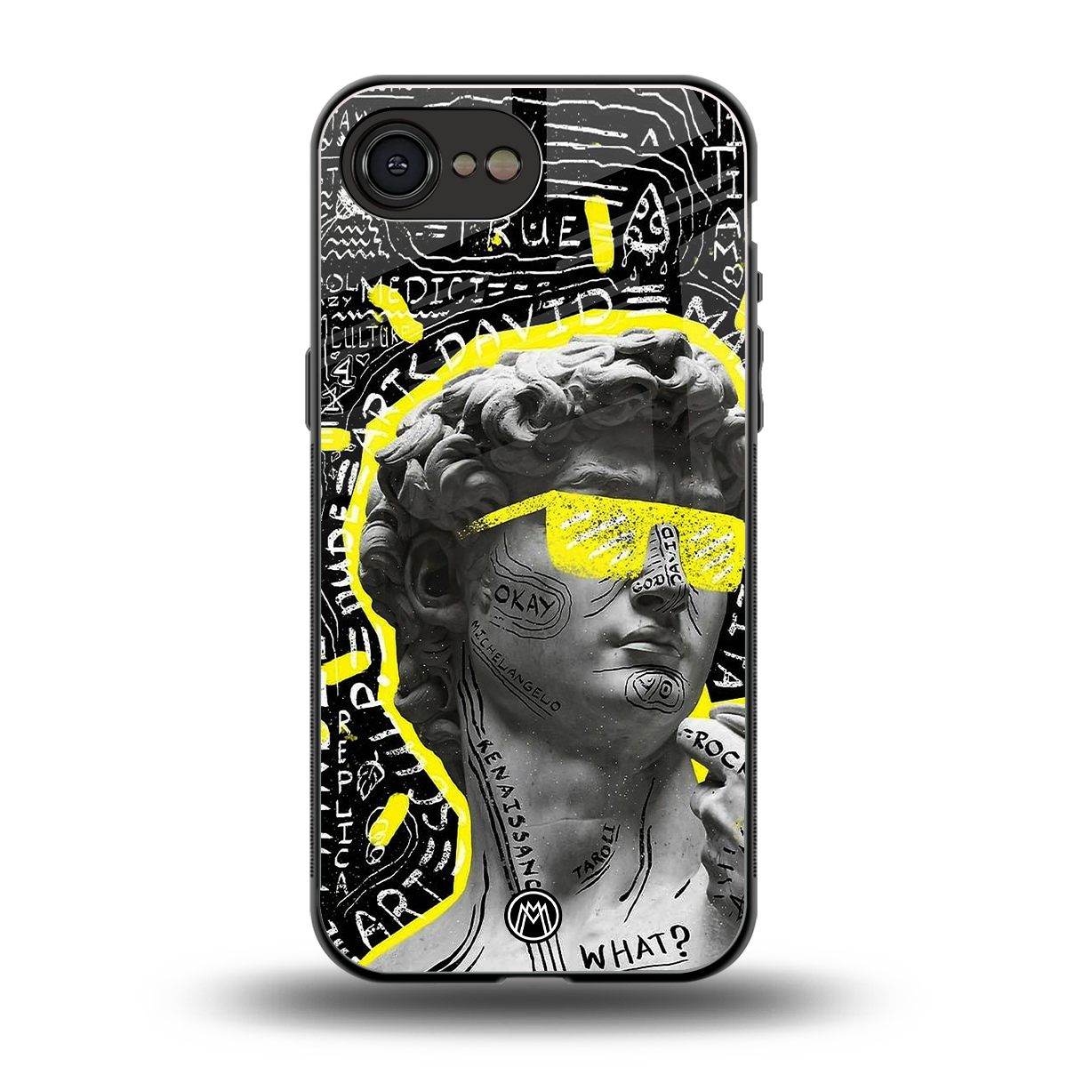 david of michelangelo back phone cover | glass case for iphone 16e
