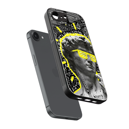 david of michelangelo back phone cover | glass case for iphone 16e