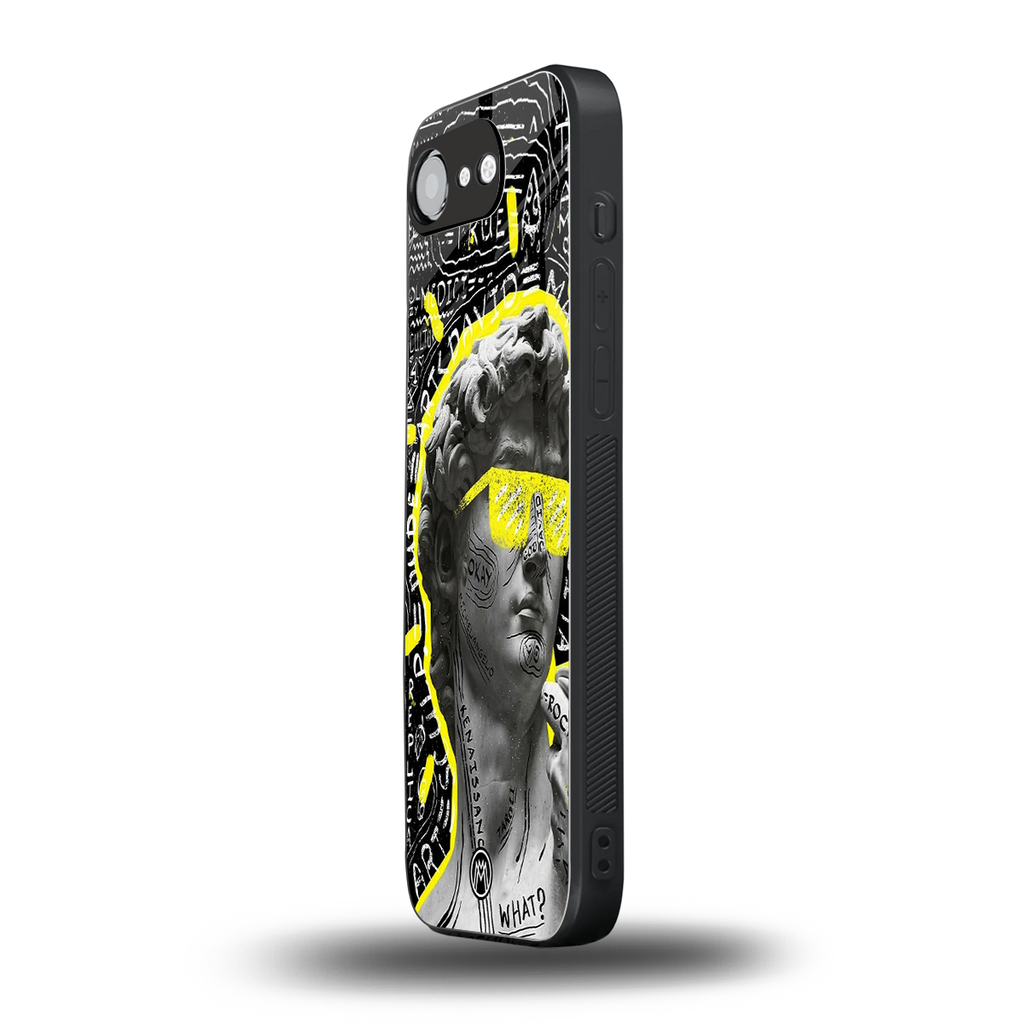 david of michelangelo back phone cover | glass case for iphone 16e