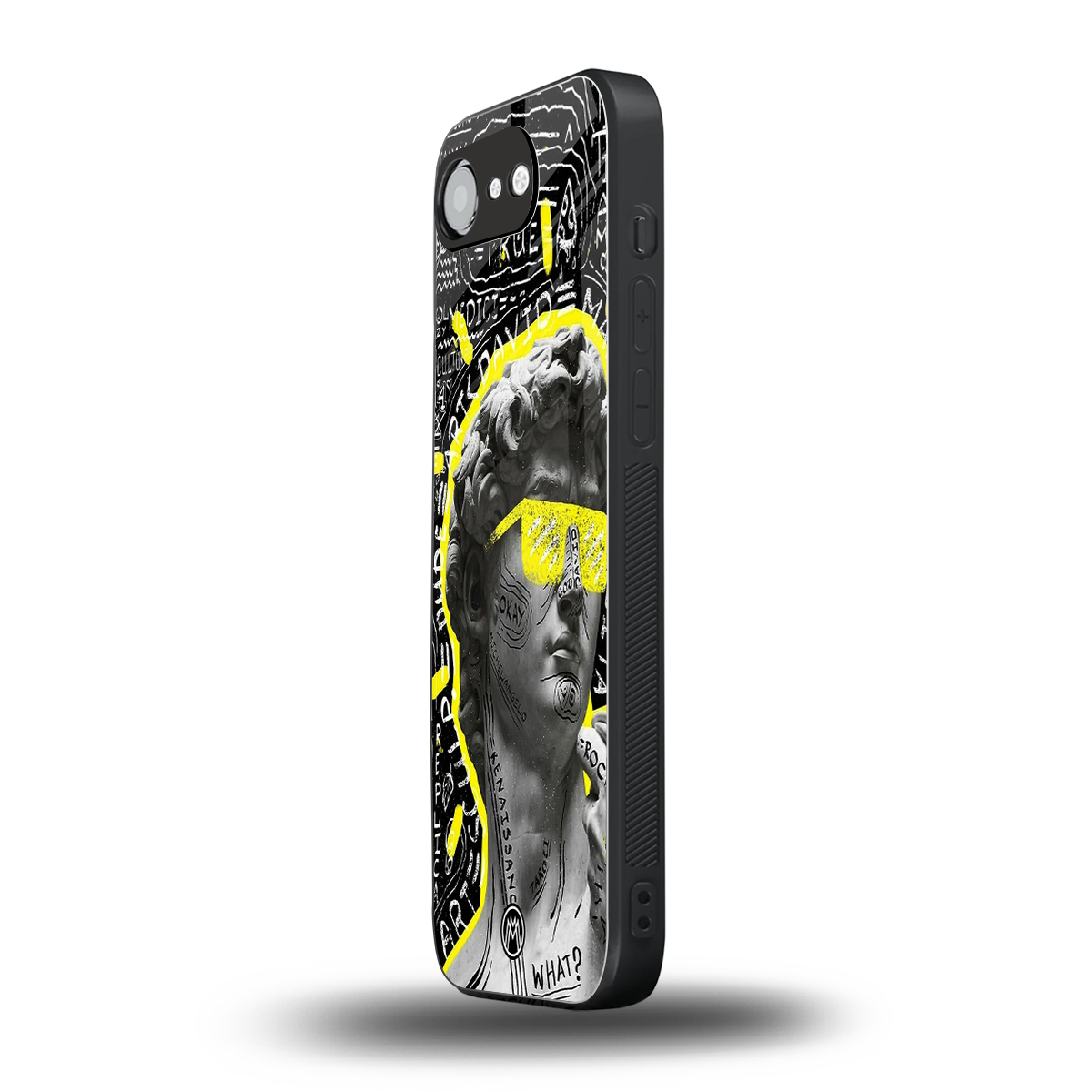 david of michelangelo back phone cover | glass case for iphone 16e