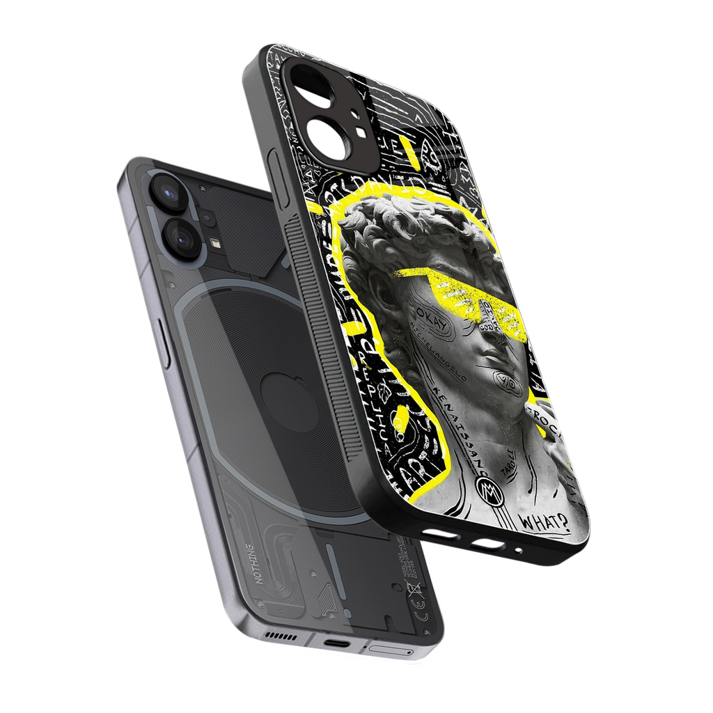 david of michelangelo back phone cover | glass case for nothing phone 1