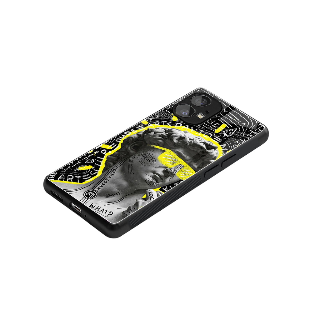 david of michelangelo back phone cover | glass case for nothing phone 1