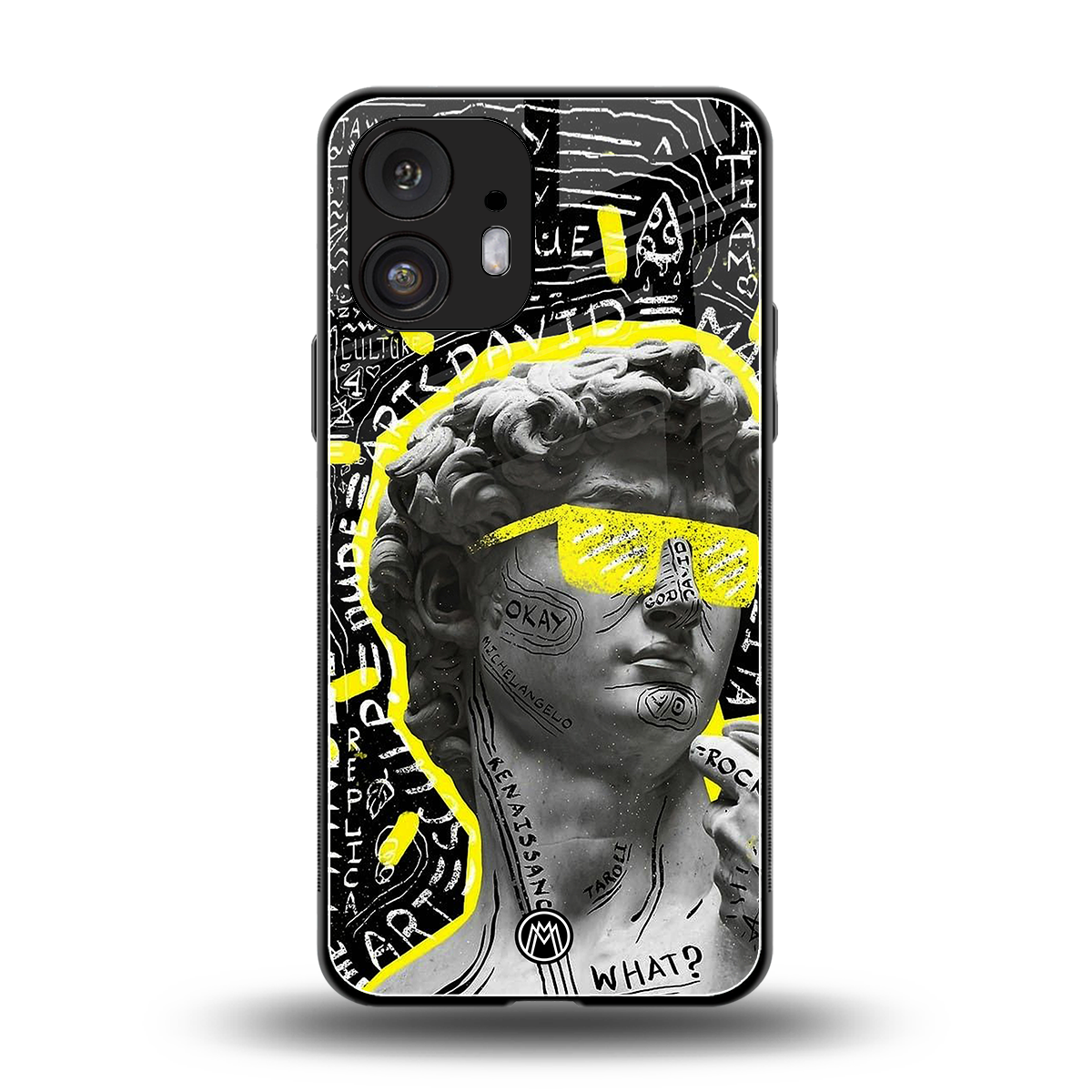 david of michelangelo back phone cover | glass case for nothing phone 2
