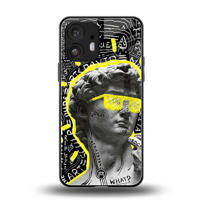 david of michelangelo back phone cover | glass case for nothing phone 2