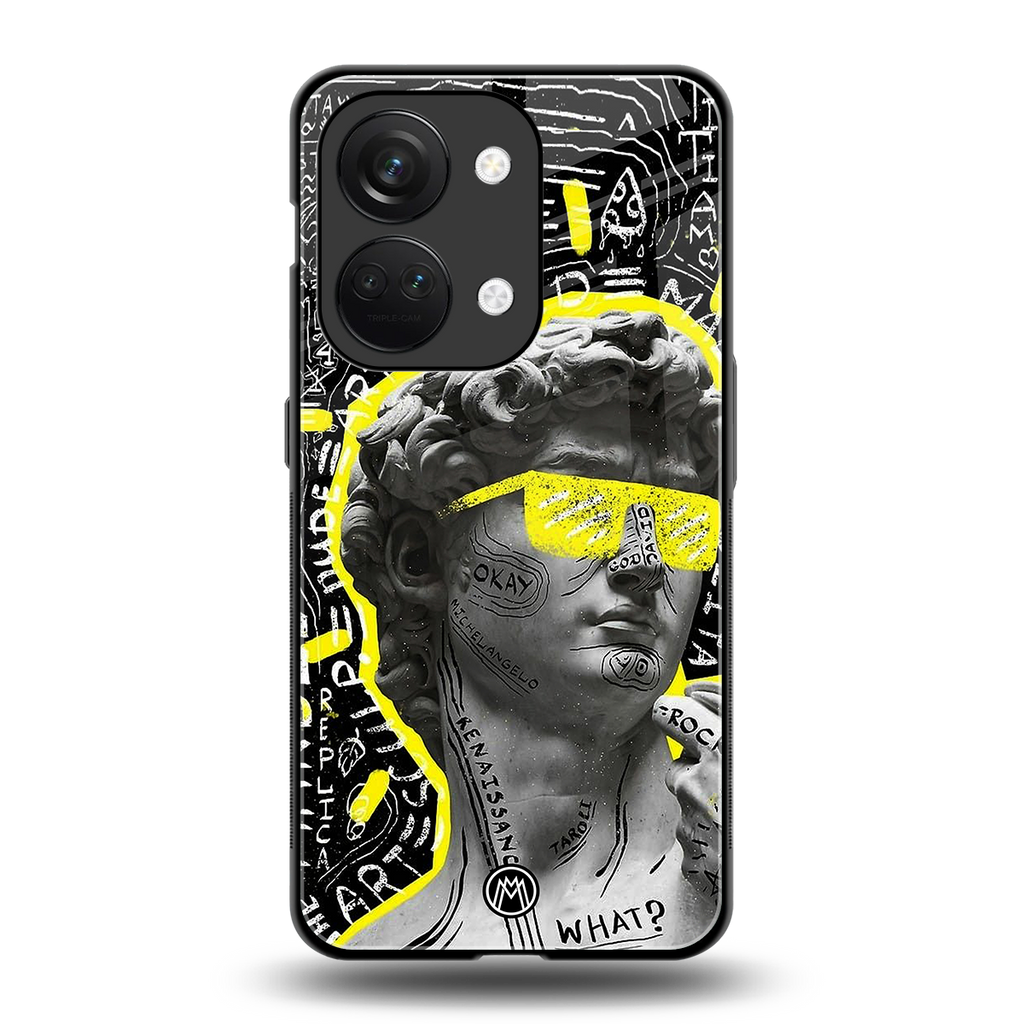 david of michelangelo back phone cover | glass case for oneplus nord 3