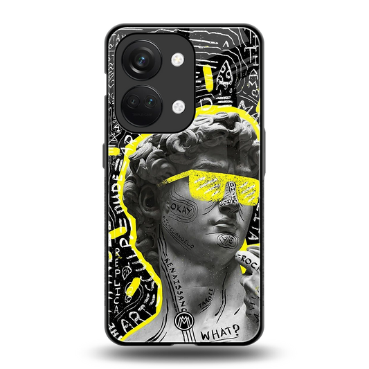 david of michelangelo back phone cover | glass case for oneplus nord 3