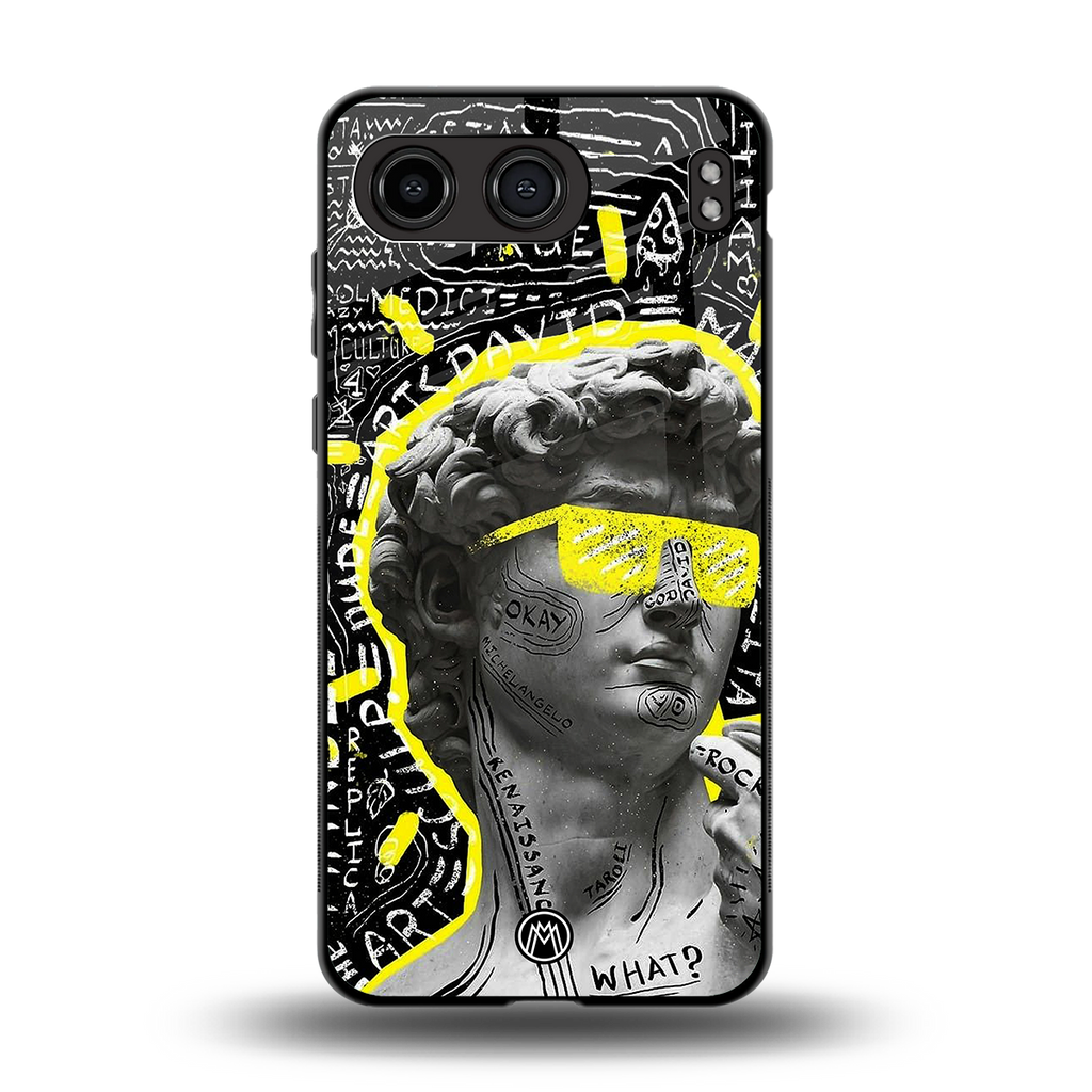 david of michelangelo back phone cover | glass case for oneplus nord 4