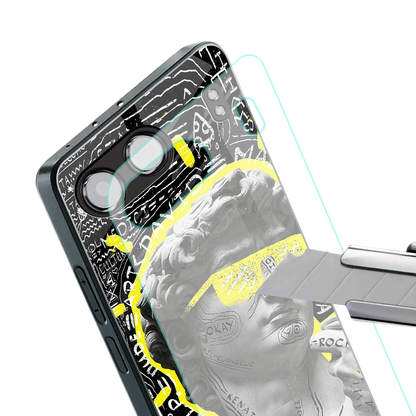 david of michelangelo back phone cover | glass case for oneplus nord 4