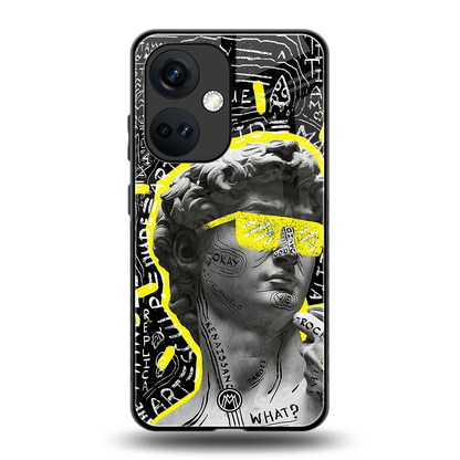 david of michelangelo back phone cover | glass case for oneplus nord ce 3