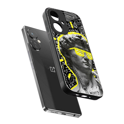 david of michelangelo back phone cover | glass case for oneplus nord ce 3
