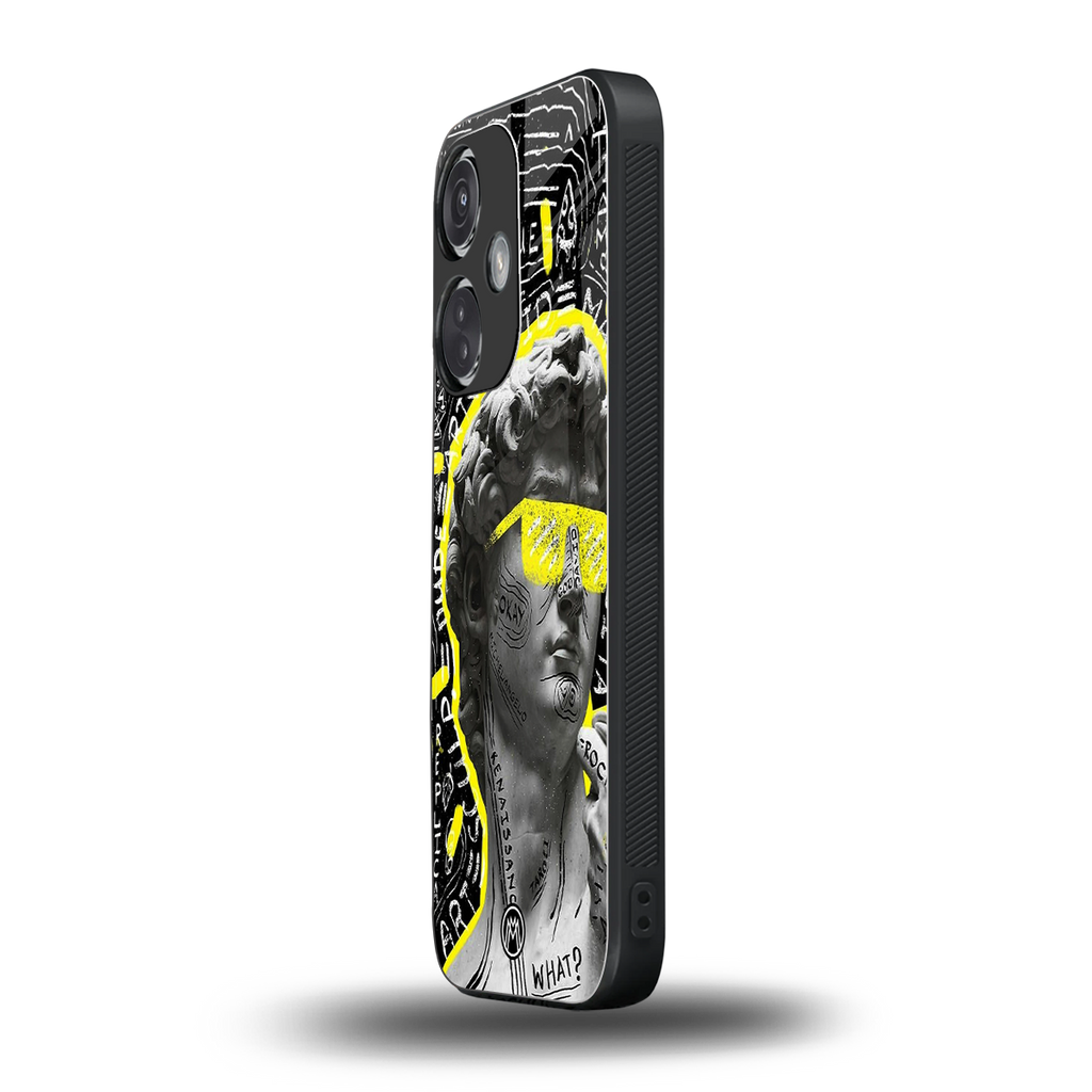david of michelangelo back phone cover | glass case for oneplus nord ce 3